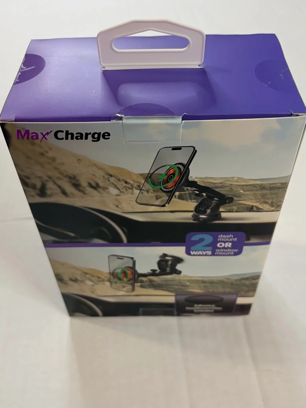 Phone Mount & 15W Wireless Charger - Black